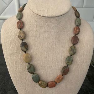 Jasper beaded necklace.